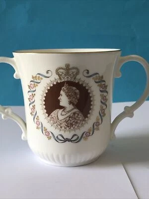 HM Queen Mother 80th Birthday - Royal Doulton Loving Cup - Image 1 of 2