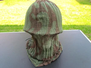 Net / Scarf CAMOUFLAGE TAP MODIFIED INTO ORIGINAL HELMET COVER INDOCHINA-ALGERIA - Picture 1 of 10