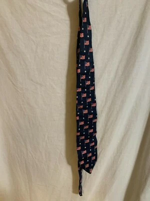 Vintage American Flag Mens Neck Tie USA Patriotic celebrations by MMG 56" - Image 1 of 3