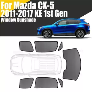 Magnetic Window Sunshade For Mazda CX-5 2011-2017 Mesh Windshield Frame Curtain - Foto 1 di 14