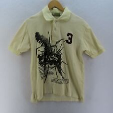 Outdoor Polo Shirt Mens Adult Size Medium Yellow Short Sleeve Casual