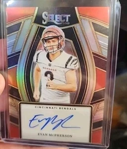 Panini Select Evan McPherson Select Signatures 2023 SELS-EMC Bengals plateado automático - Imagen 1 de 2