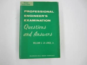 1966 PROFESSIONAL ENGINEER'S EXAMINATION Questions & Answers 2nd Hardcover Book - Imagen 1 de 5