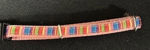 Pinker Rücken mit Regenbogen Break Away Katzenhalsband Neu - Bild 1 von 4