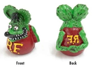 Rat Fink Air Valve Caps Green - Picture 1 of 1