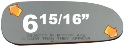 Nuevo espejo retrovisor derecho convexo de repuesto para 96 Acura Integra sin placa de respaldo Foto 1 de 4