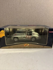AX309 MAISTO 1/18 1:18 MERCEDES BENZ 300SLR MILLE MIGLIA 1955 REF 36887 PLATA - Imagen 1 de 3