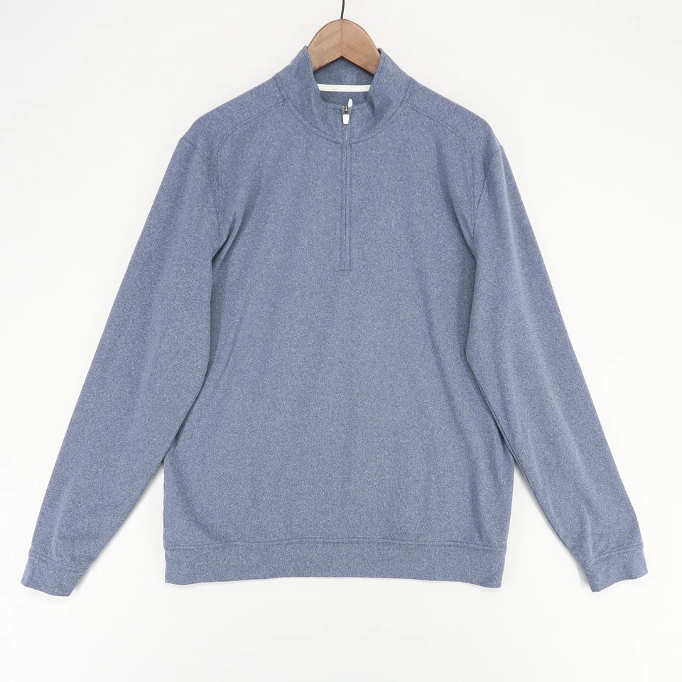 Pullover Johnnie-O Flex Cuarto Cremallera Para Hombres M Brezo Azul Marino Rendimiento Golf Foto 1 de 4