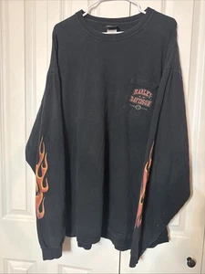 Harley Davidson Vintage Longsleeve T-Shirt San Francisco Print 1999 Herren 3XL USA - Bild 1 von 8