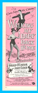 Janet Leigh movie Walking my Baby Back Home musical vintage print ad 1954 - Picture 1 of 3