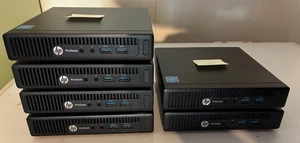 Lot de 6 Pc de bureau HP Prodesk 400 G2 Mini Tiny / Celeron G3900T - Afbeelding 1 van 1
