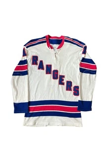 Maglia hockey vintage anni 50 New York Rangers NHL Coane Durene Medium anni 60 - Foto 1 di 8