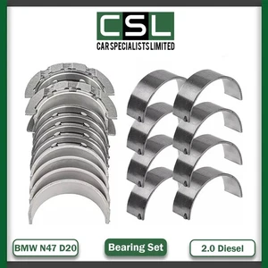 BMW N47 N47D20 X1 X3 X5 SERIES 2.0 L DIESEL MAIN & CONROD BEARINGS SET STD NEW! - Picture 1 of 9