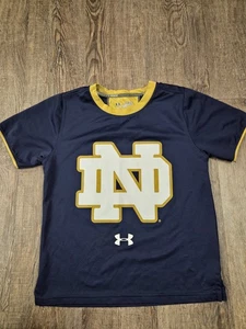 Under Armour Notre Dame Fighting Irish Youth Navy Trikot Shirt Größe Small - Bild 1 von 3
