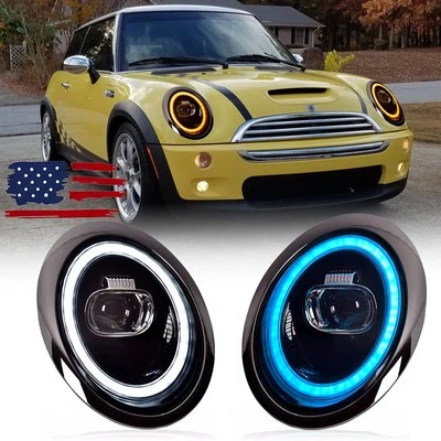 Faro LED DRL de haz alto/bajo 2 piezas para BMW MINI R50 R52 R53 2001-2007 Foto 1 de 4