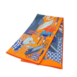 HERMES Carre 90 Les Tresors d'un Artiste Silk Scarf 503513 - Picture 1 of 5