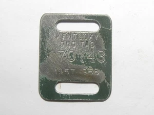 1957 - 1958 Kentucky KY Dog Tax Tag License - #65080 - Picture 1 of 2