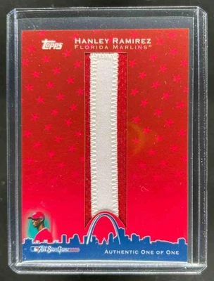 Parche #1/1 Marlins 2010 Topps Hanley Ramírez In The Name Game usado letra I Foto 1 de 2