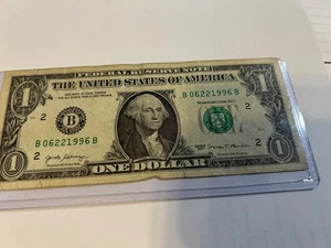 Birthday/Anniversary $1 Note- June 6, 1996- Fancy-Unique-Special- B 06221996 B - Picture 1 of 2