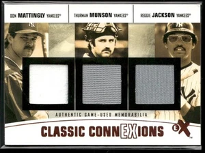 2004 Fleer E-X Mattingly Munson Jackson Classic ConnExions Jersey #10/13 - Picture 1 of 2