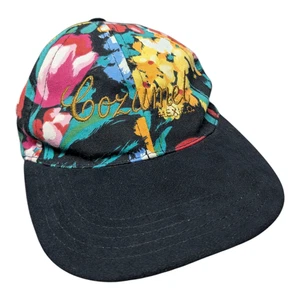 90s / Y2K Cozumel Mexico Floral AOP Hat - Bild 1 von 5