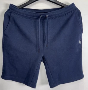 Polo Ralph Lauren Sweat Shorts Herren Größe M Blau Fleece Taschen Pull On Pony - Bild 1 von 9