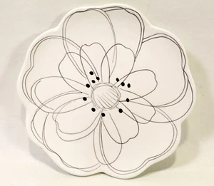 Laurie Gates Side Plate 7" Nice details flower kitchen home decor hand painted - Picture 1 of 7
