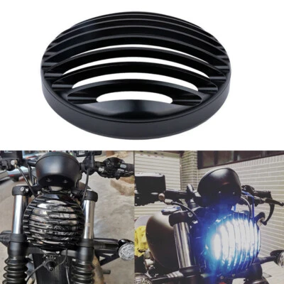 For Triumph Bonneville Bobber Black 2018-2022 Front Headlight Grill Cover Black - Image 1 of 4