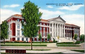 Vtg La Fayette Indiana IN Administration Building Purdue University Postcard - Picture 1 of 2
