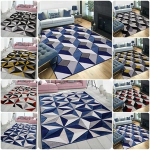 New Design Extra Large Geometric Area Rug Modern Carpet Living Room Bedroom Mat* - Picture 1 of 10
