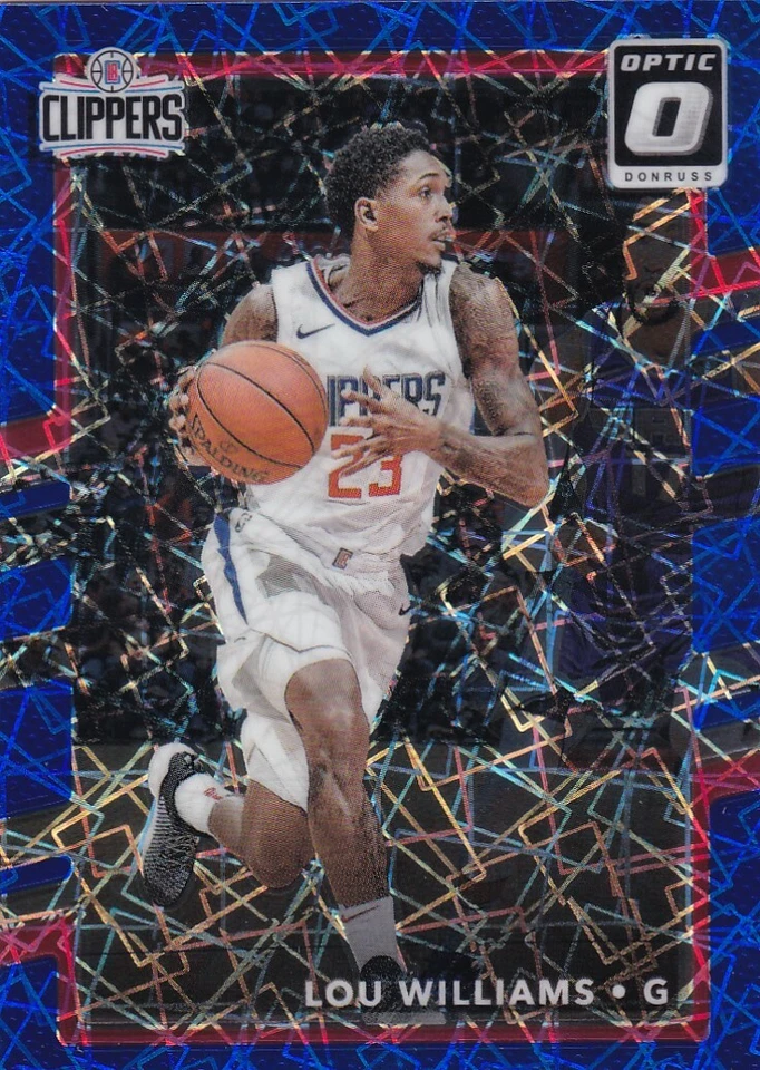 2017-18 OPTIC PRIZMS BLUE VELOCITY LOU WILLIAMS LOS ANGELES CLIPPERS - Y149 - Image 1 of 2
