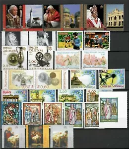 S32980) VATICAN 2007 MNH Year 28V + 5 S/S + Booklet - Picture 1 of 2
