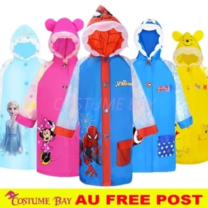 New Kids Raincoat Jacket Waterproof Cover Girls Pooh Bear Disney Backpack Rain - Picture 1 of 14
