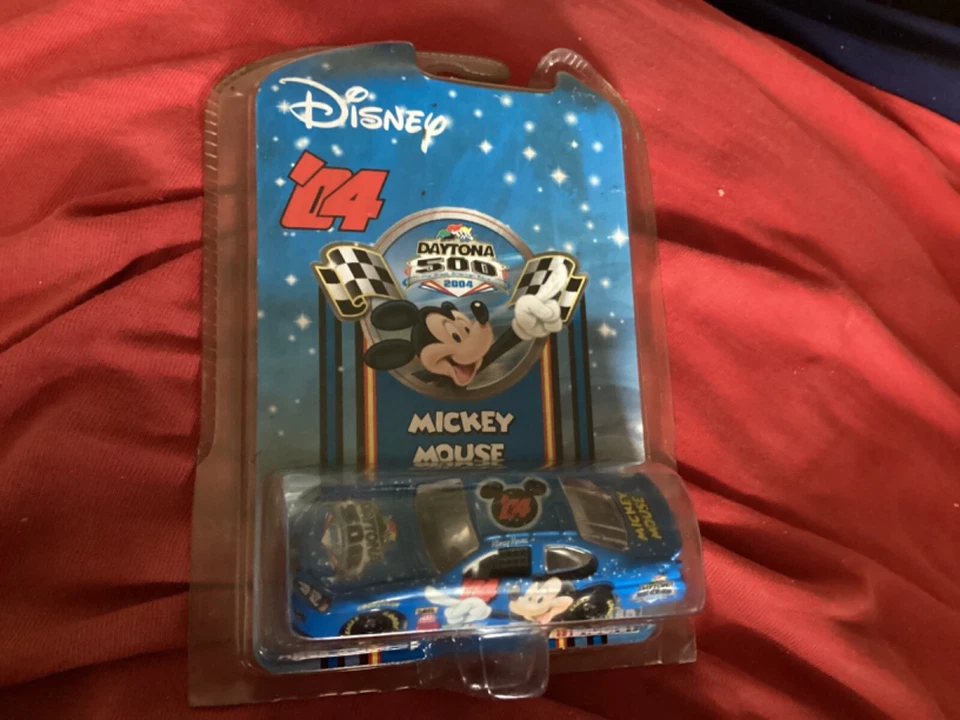 Daytona 500 Mickey Mouse Blue Car Nascar NEW 2004 Vintage FREE SHIPPING! - Image 1 of 1