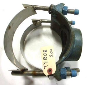 ROCKWELL 317 Service Saddle 6" (6.625 OD) x 3" FNPT Outlet Double Strap SS - Picture 1 of 12