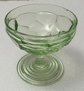 Hazel Atlas Depression Green Georgian Sherbet - Picture 1 of 4