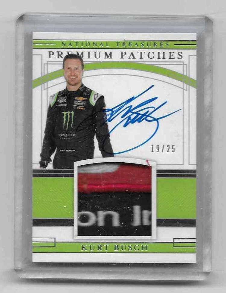 2020 Panini National Treasures Racing NASCAR Premium Patches Kurt Busch 19/25