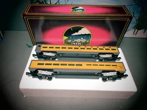 MTH  MT-6606  70' ALUMINUM UNION PACIFIC SLEEPER/DINER PASSENGER SET NEW O.B. - Picture 1 of 12
