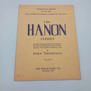 Vintage Noten The Hanon Studies für Klavier John Thompson Willis Music 1937 - Bild 1 von 6
