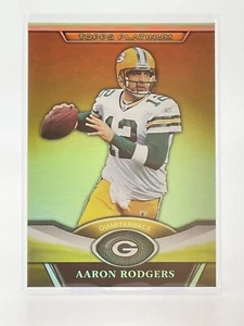 2011 Topps Platinum Gold Refractor Card #150 Aaron Rodgers Green Bay Packers - Picture 1 of 2