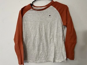 Tommy Hilfiger Boys T-Shirt Large 16/18 Gray Long Sleeve Casual Comfort - Picture 1 of 5
