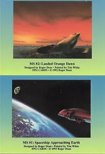 Roger Dean Sammlung Metallic Storm Chase Karten MS1 und M2 Lot - Bild 1 von 1
