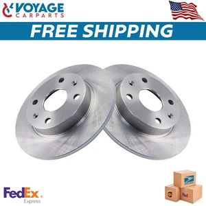 New Rear Brake Rotors Set Solid For 1990-1993 Mazda Miata - Picture 1 of 4