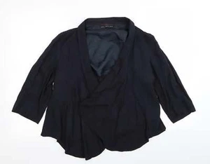 New Look Womens Blue Viscose Blend Blazer Size 12 - Picture 1 of 12