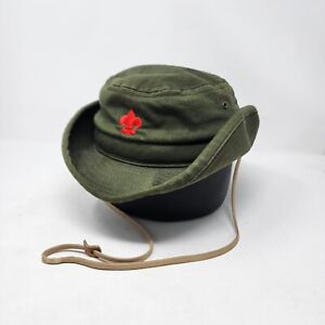 VTG BSA Boy Scouts of America Bucket Bush Boonie Safari Hat Olive Green XL