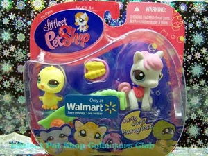 Littlest Pet Shop Walmart Excl CHICK lot #1096 HORSE #1097 Rare Retired NIB 2008 - Picture 1 of 6