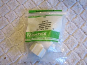 Watts Water Pex gerades Ventil 1/2" FIP x 3/8" CTS P-673 0959187 Neuware - Bild 1 von 2
