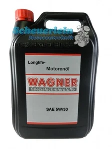 WAGNER Longlifeöl SAE 5W/30 vollsynthetisch / Motorenöl Motor Öl / 5 Liter - Picture 1 of 1