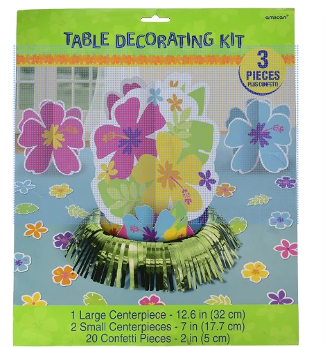 Kit de decoración de mesa de fiesta de hibisco Amscan Foto 1 de 1