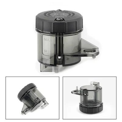 1x Moto Black Front Brake Clutch Master Cylinder Fluid Reservoir Oil Tank Cup U9 Foto 1 de 4